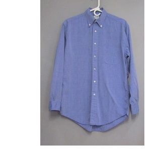 Brooks Brothers Relaxed Fit Blue Chambray Shirt S